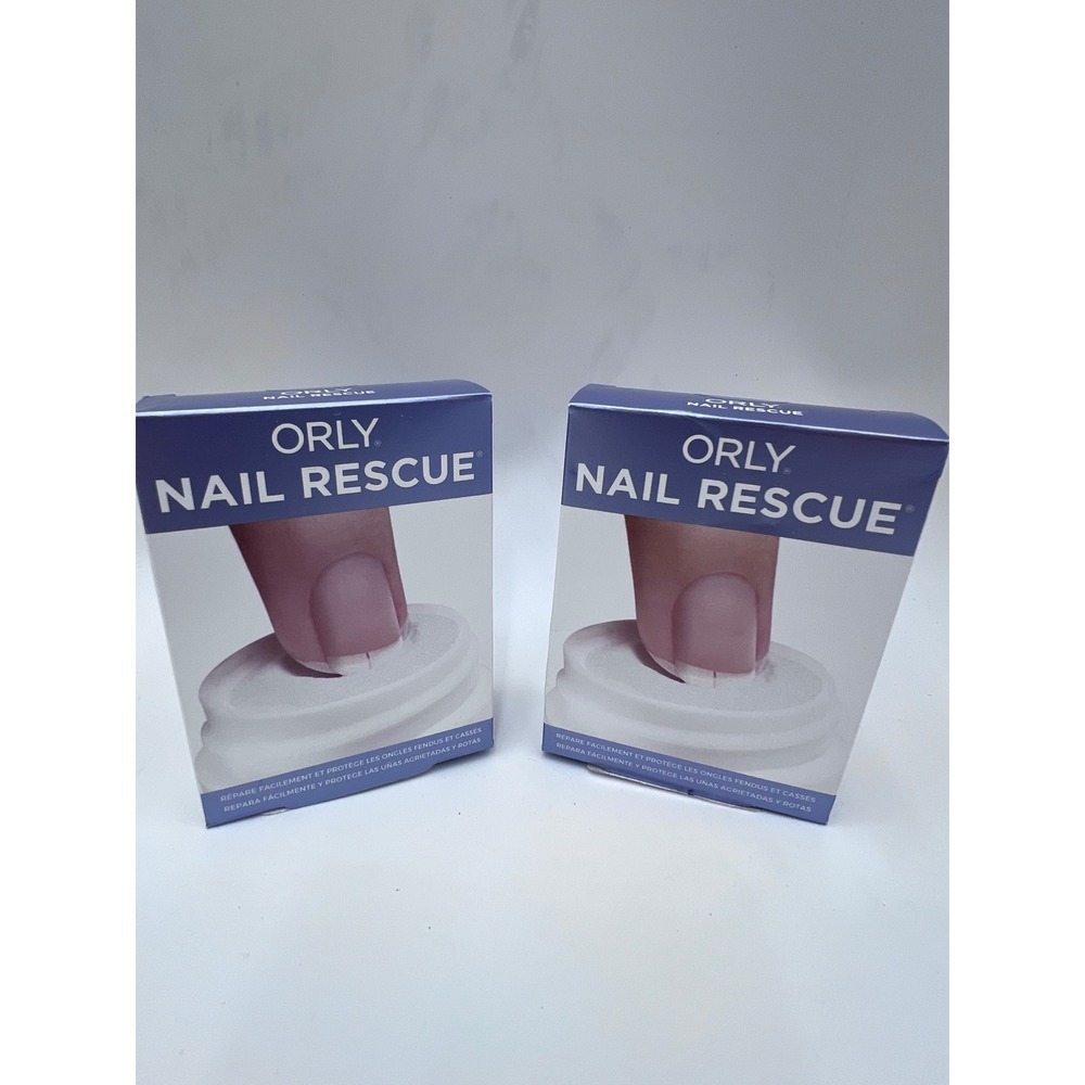 Orly Nail Rescue Kit 23800 Cracked Broken Nail Repair Glue Powder Buffer 2 Pack